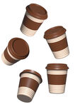 咖啡杯3D素材源文件可编辑多角