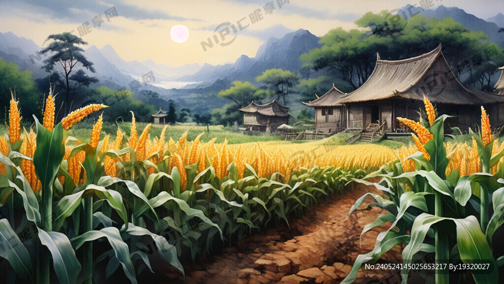 古风玉米田