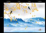 中国风山水画