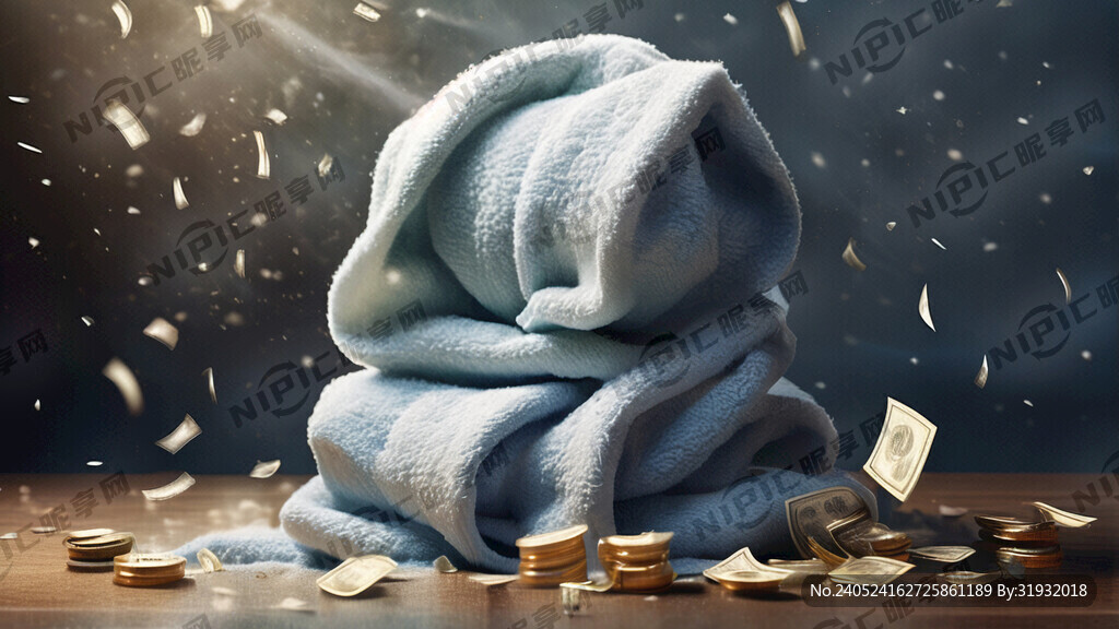 拧毛巾出现金钱