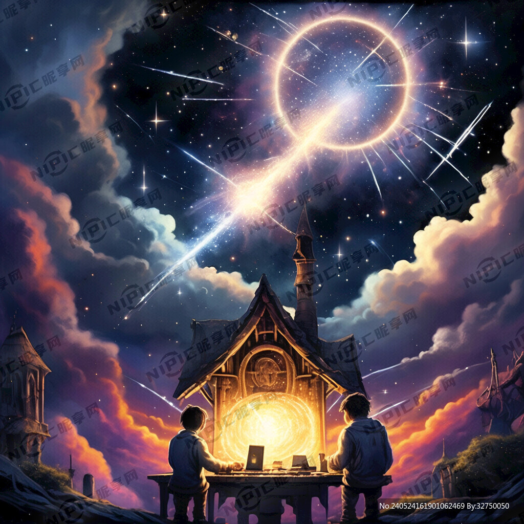 编程 流星雨 宇宙 魔法屋