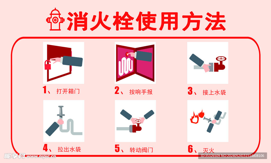 消防栓使用方法