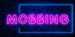 紫色英文霓虹灯MOBBING