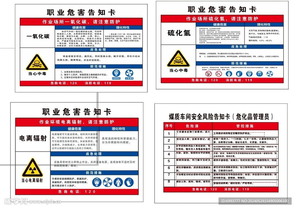 职业危害告知卡