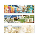 超市牛奶饮料吊楣海报广告