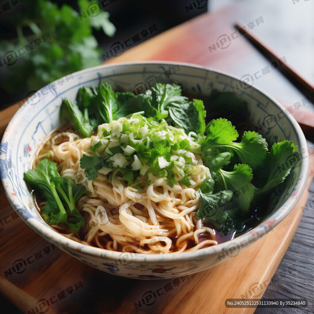 香菜泡面 有食欲
