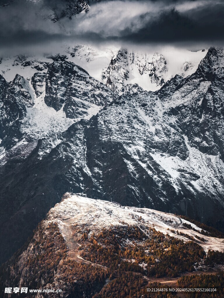 雪山雪景照片