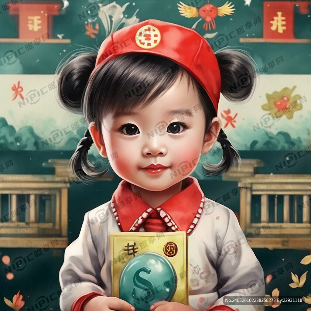 可爱的幼儿园小朋友与银行元素的