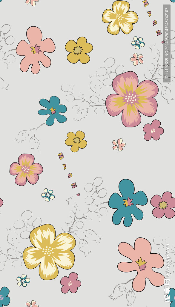 卡通花朵