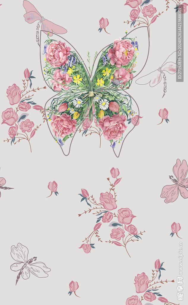 蝴蝶花朵
