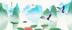 中国风水墨画山水画