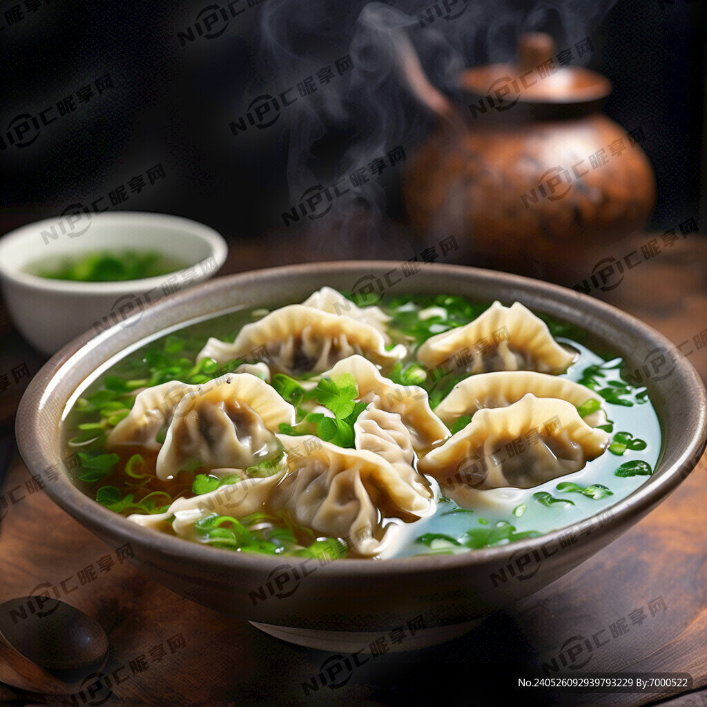 菌汤水饺 菌菇汤 清汤 水饺