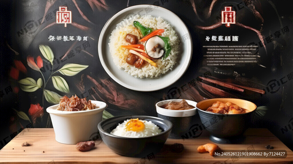 广东烧腊饭墙面菜单