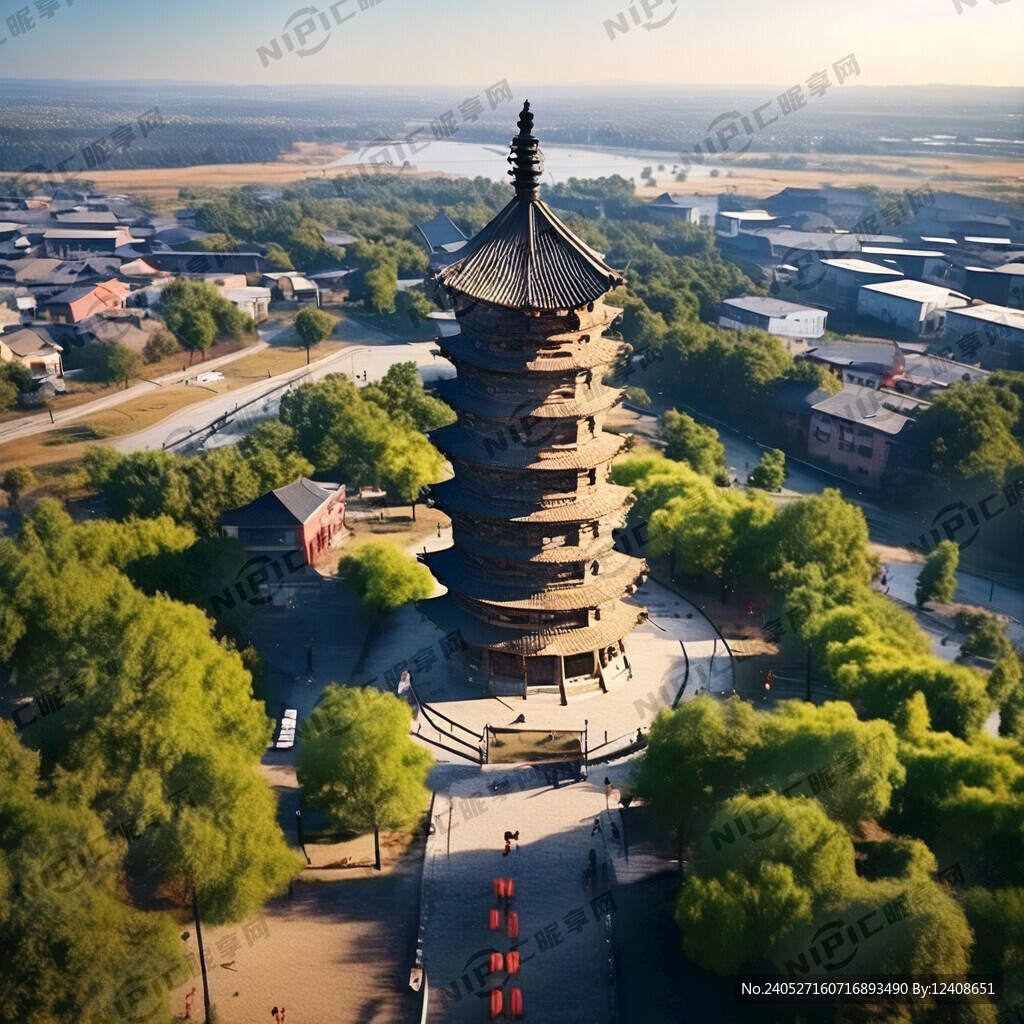 应县木塔 远景