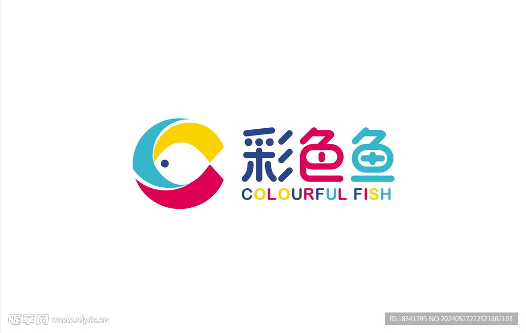 彩色鱼logo