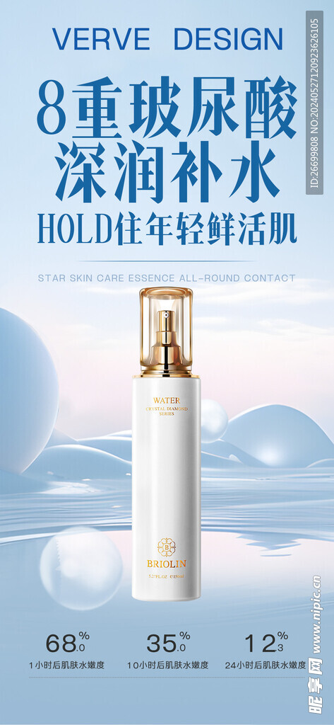 医美化妆品微海报
