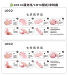 七步洗手法 白底版