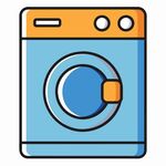 图标风格的洗衣机
