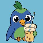 布谷鸟喝奶茶Logo