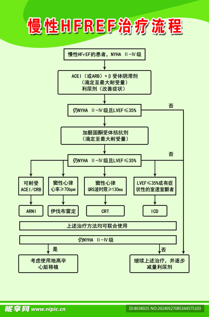 慢性HFREF治疗流程