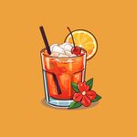 鸡尾酒饮料卡通绘画儿童插画