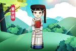 少数民族插画         