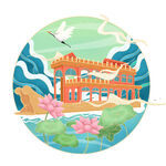 北京颐和园石舫