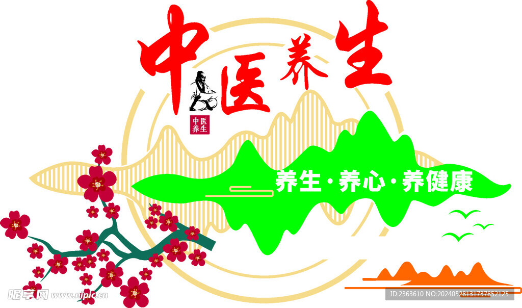 中医药养生文化墙
