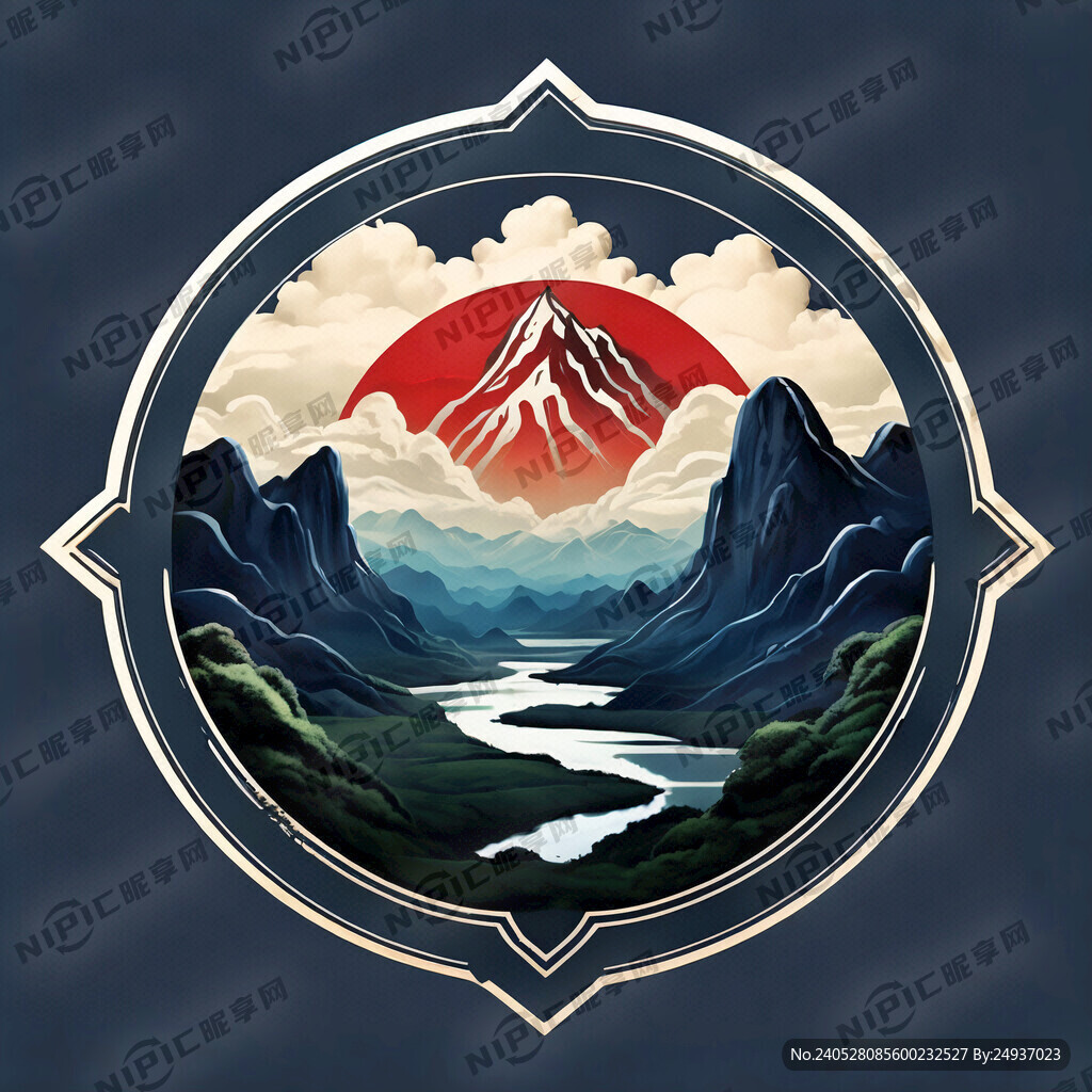云山河标志