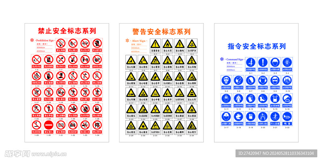 安全标识禁止类标识