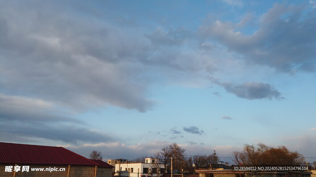 天空 夕阳