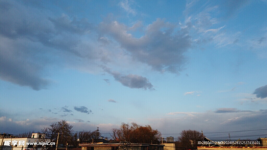 天空 夕阳