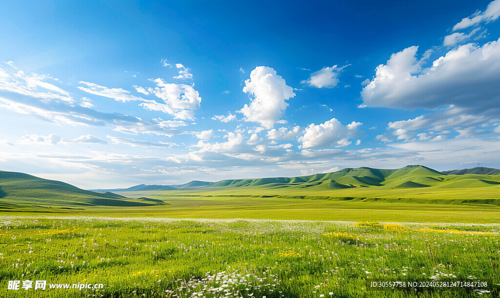 内蒙古大草原景观自然风景