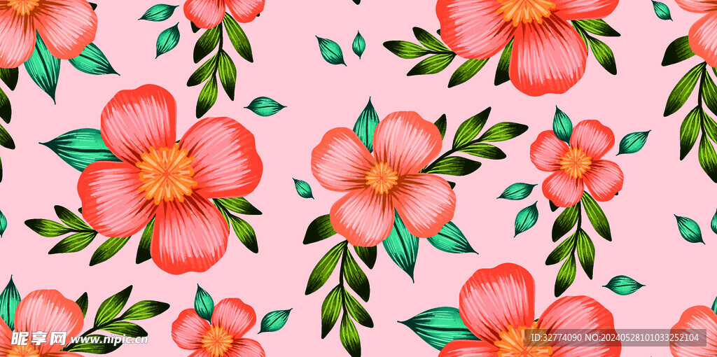 手绘花 