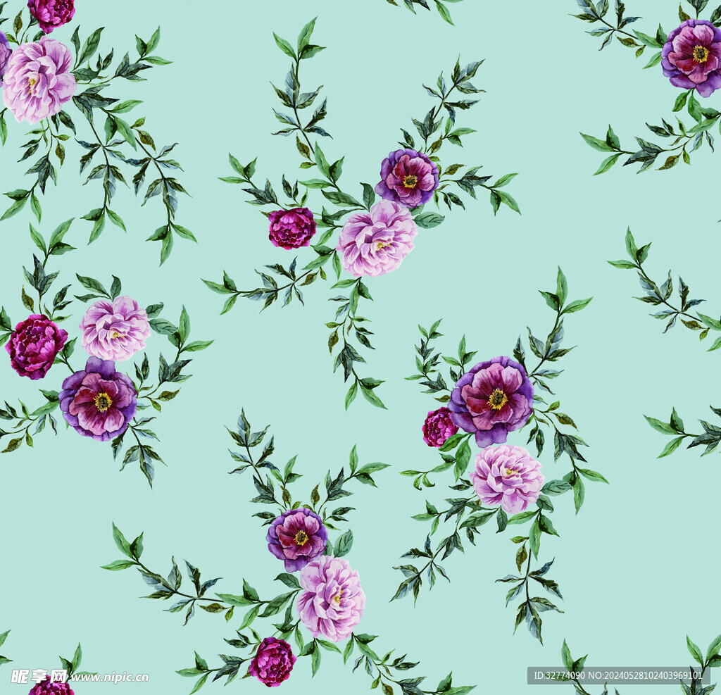 手绘花 