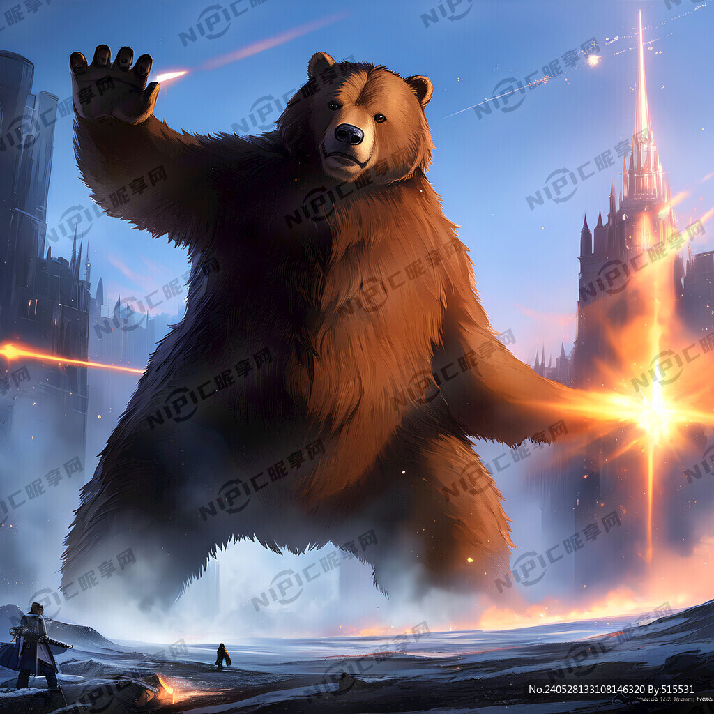 棕熊  梦幻 科幻 二次元  