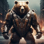 俄罗斯棕熊   全身武装 霸气 出场
科幻战斗