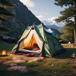 藏式帐篷、露营、户外