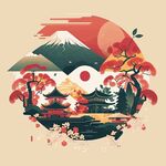 风景建筑插画         