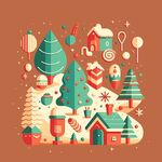 风景建筑插画         