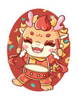 卡通龙元素          