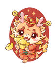 卡通龙元素          