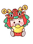 卡通龙元素          