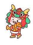 卡通龙元素          