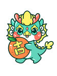 卡通龙元素          