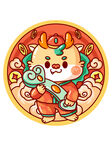 卡通龙元素          