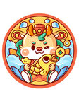 卡通龙元素          