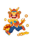 卡通龙元素          