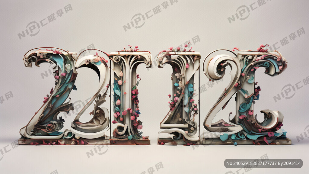 设计2024601这几个数字体