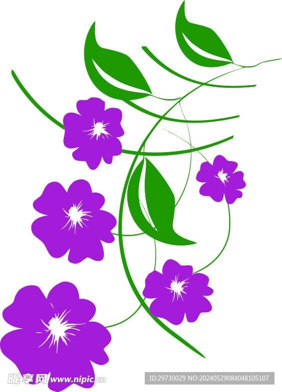 矢量花素材